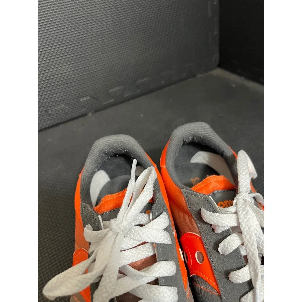 Saucony Jazz Original Sneakers Mens 6.5 Womens 8 Grey Orange‎ Retro Running Shoe